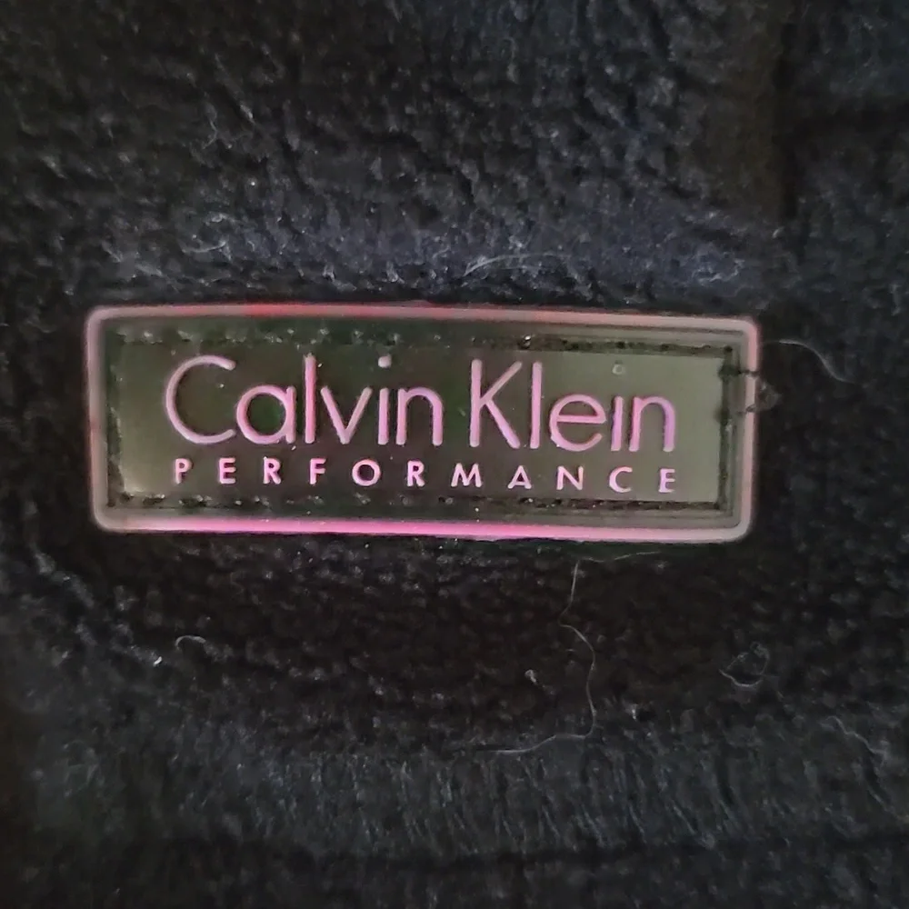 Calvin Klein Black Fleece Jacket Size Large